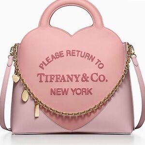 Tiffany & Co. Pink Heart two toned Shoulder Bag
